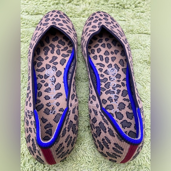 Rothy's Ballet Leopard Print with Red Stripes - Picture 4 of 4